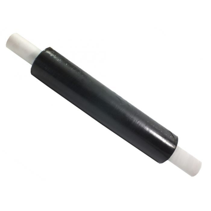 4 Rolls of Extended core (handle) Black Pallet stretch wrapping, 400mm x 200 mtr 17 MU strong and secure pallet wrap