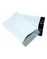 250 CLEARANCE White plastic mailer bags,  Size 435mm x 560mm with a strong Double seal on the flap