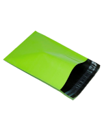 Neon Green poly mailer mailing bag size A4+ 250mm x 350mm 10" x 14".... SEE MORE QUANTITY