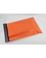 100 CLEARANCE Orange polythene plastic, Size 350mm x 500mm large mailing bag