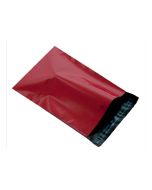 CLEARANCE 100 Red plastic mailing bags, Size 350mm x 500mm..