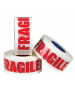 Fragile marked White sealing tape