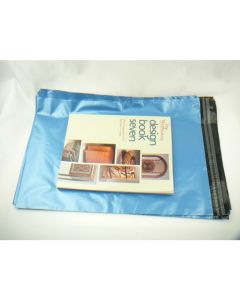 50 Large dispatch Courier Plastic mailers, size 480mm x 740mm Metallic Blue colour