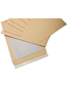 C5+ or A5 size 178mm x 241mm Hard backed manila envelopes marked "Do not Bend" Qty 125