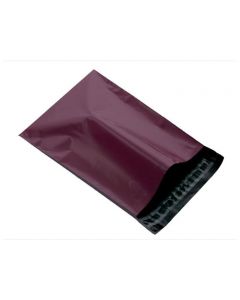 A4+ Burgundy plastic mailing bags, mailer post envelopes strong Size 245mm x 345mm or 10" x 14"