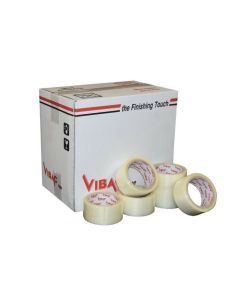 36 Clear Rolls of Vibac Premiun carton sealing packing tape, 48mm x 66 meter long, Solvent glued backed tape 