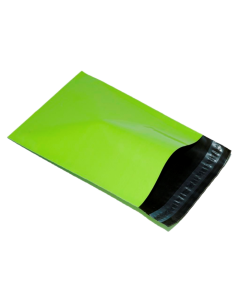 Neon Green poly mailer mailing bag size A4+ 250mm x 350mm 10" x 14".... SEE MORE QUANTITY
