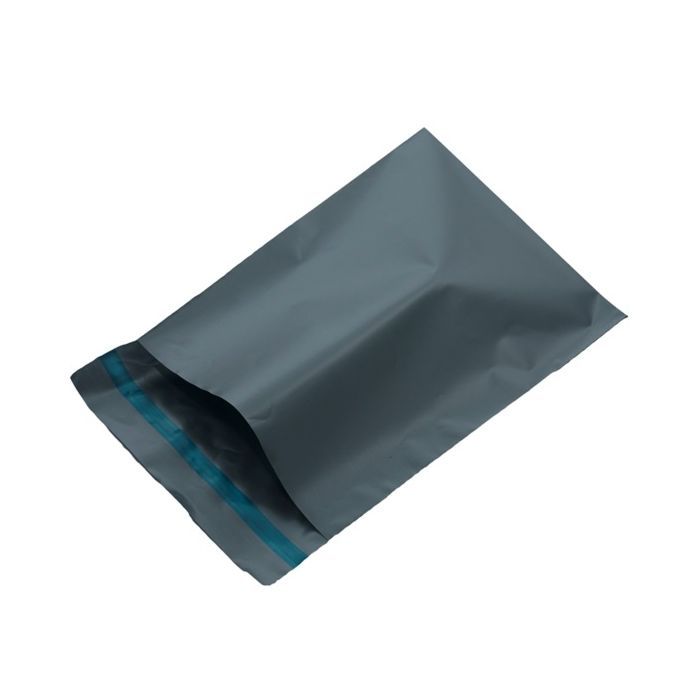 100 Grey plastic Delivery bags, mail order shipping bags very strong size 320mm x 440mm, or 12.5 x 17 inches