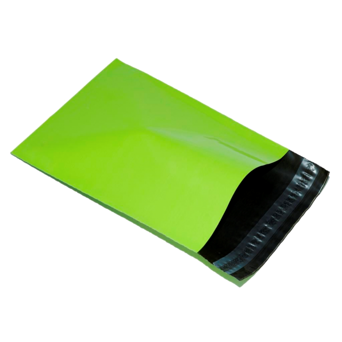 100 Neon Green poly mailer, Eco friendly mailing bag size 450mm x 600mm very large mailing bag