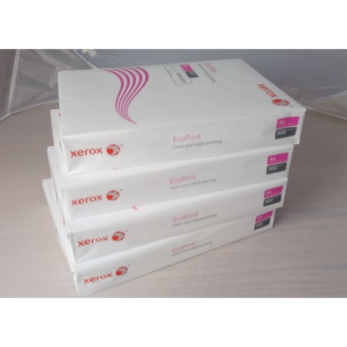 4 Xerox reams of white printer copy paper