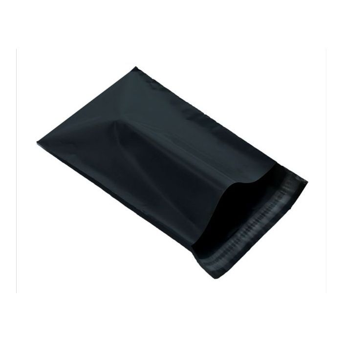 500 Black plastic mailing bag size 355mm x 500mm large mailing bag strong and durable