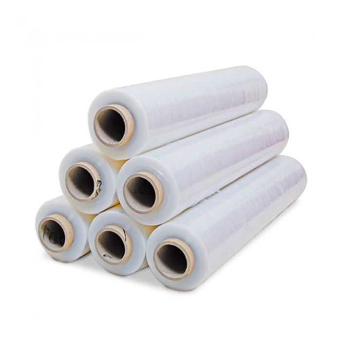 6 x Clear Pallet stretch wrapping Extended core, 400mm x 200 mtr 17 MU strong secure pallet wrap stretch film