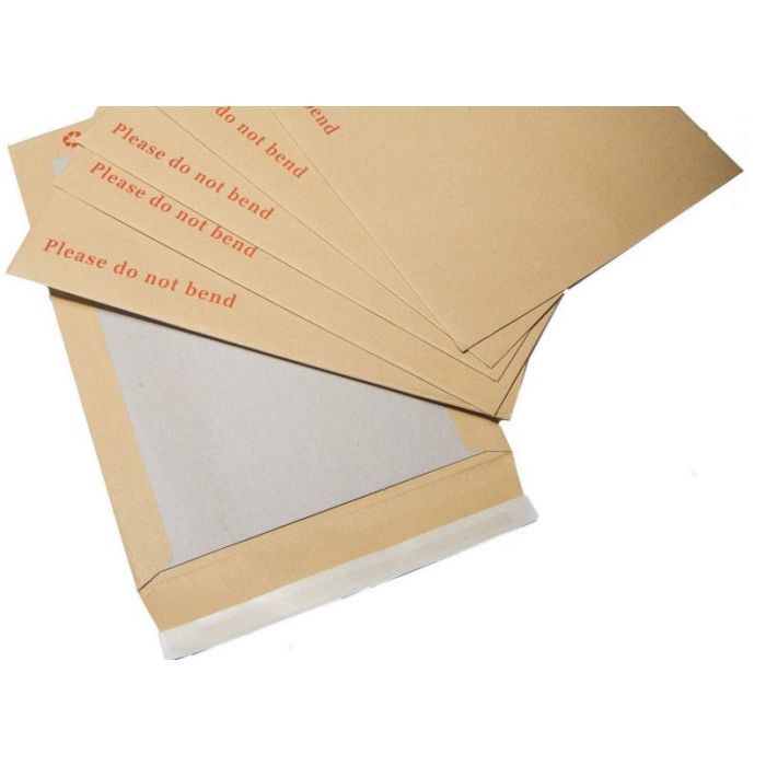 C5+ or A5 size 178mm x 241mm Hard backed manila envelopes marked "Do not Bend" Qty 125
