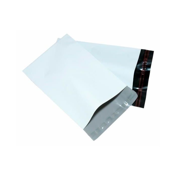 100 A4 White plastic mailer bags, mailer post envelopes bags strong Size 245mm x 345mm or 10" x 14"