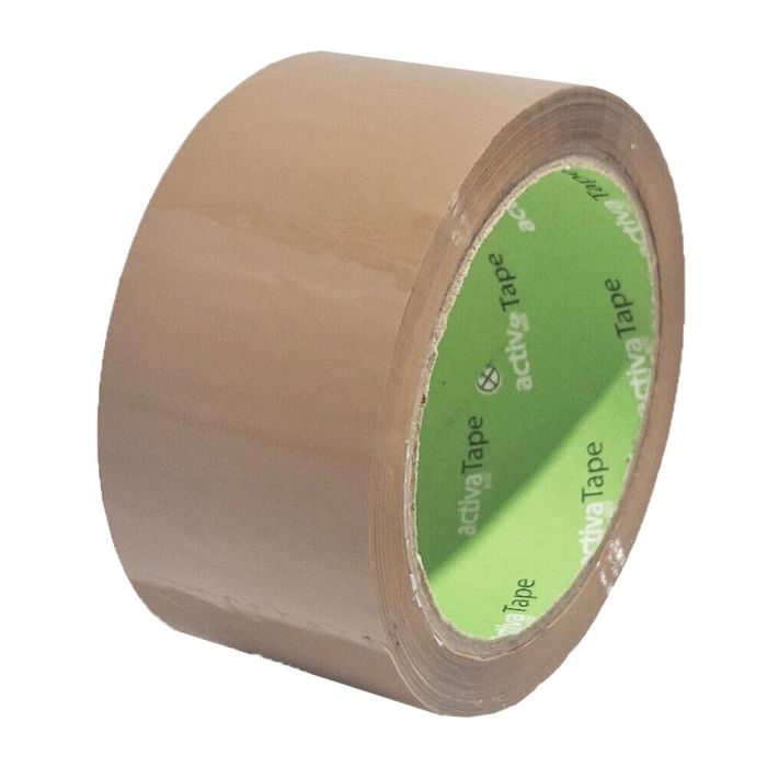 36 rolls of Tan Activa parcel tape