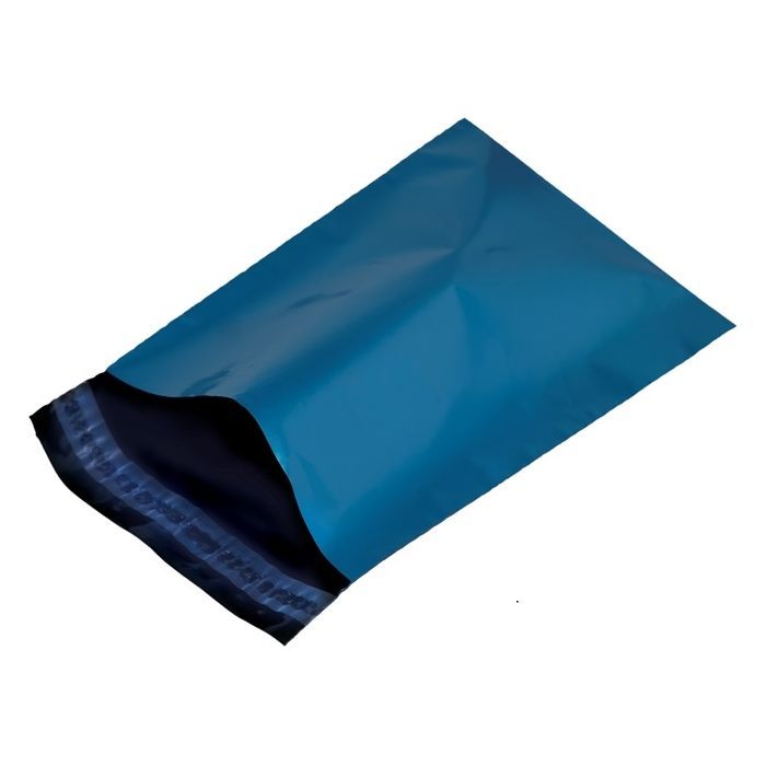 Blue Plastic mailing bags size 120mm x 170mm or 5 x 7 Inches, very small Polythene mailing bags DISCONTINUED