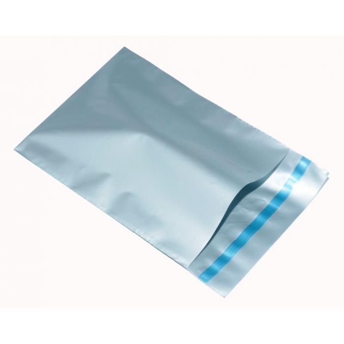 Small Silver Plastic mailing envelopes, Size 120mm x 170mm or 5" x  7", Use for jewellery & small items..... OUT OF STOCK