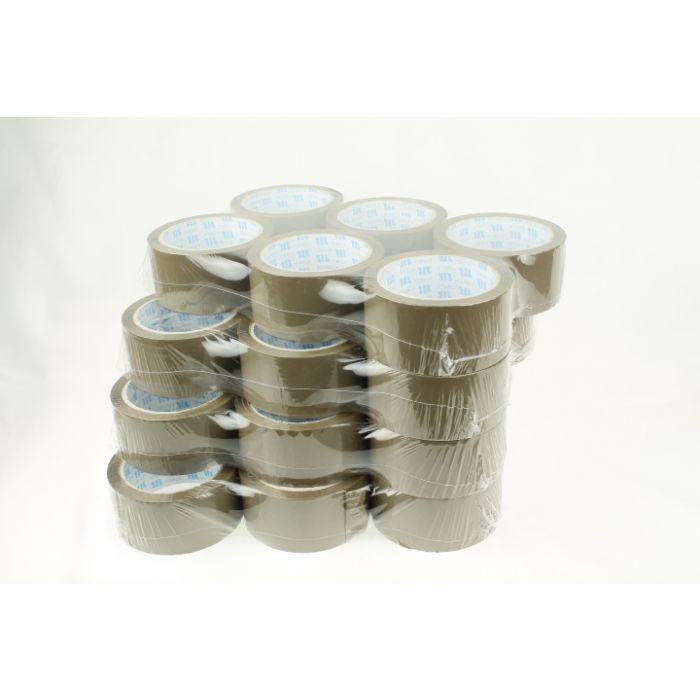 36 Rolls of Tan Brown Quality Parcel Sealing packaging tape with Hot Melt Glue 48 mm x 66 meter long tape