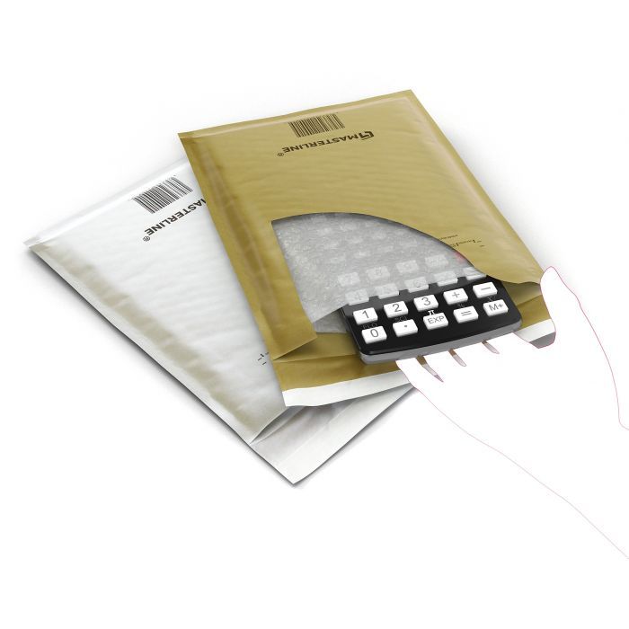 100 x B/00 Masterline White padded envelopes Size B/00 120mm x 210mm or 4.75 x 8.25 inches